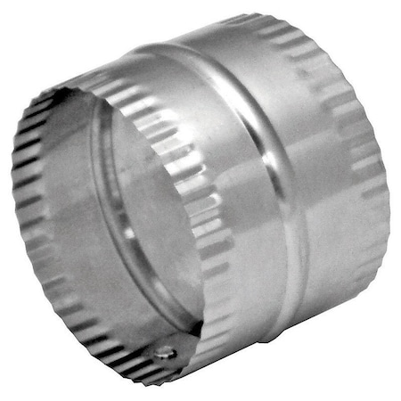 Deflecto Deflect-O Jordan 3 in. L X 3 in. D Silver/White Aluminum Duct Connector, PK12 DAC3C